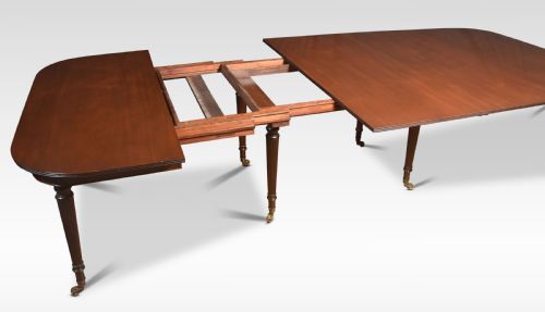 AN IMPERIAL ACTION MAHOGANY EXTENDING DINING TABLE ATTRIBUTED TO GILLOWS - ADDITIONAL PHOTO 3