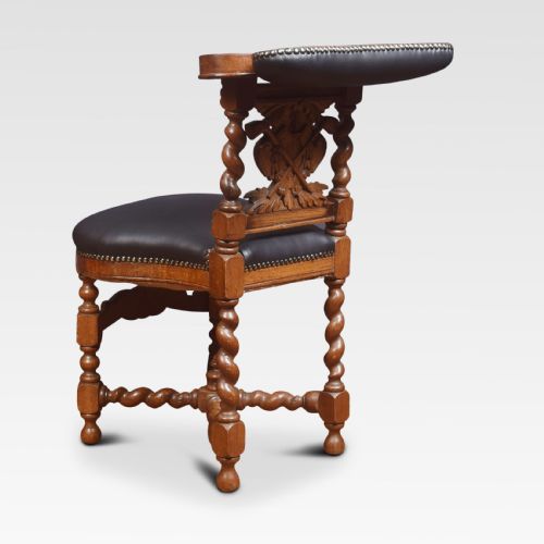 CARVED OAK CHAIR - ADDITIONAL PHOTO 7