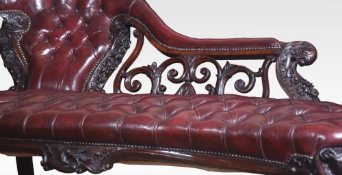 ROSEWOOD ROCOCO REVIVAL CHAISE LONGUE - ADDITIONAL PHOTO 4