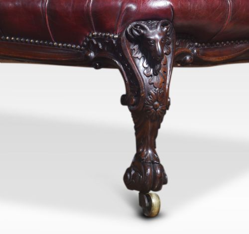 ROSEWOOD ROCOCO REVIVAL CHAISE LONGUE - ADDITIONAL PHOTO 5