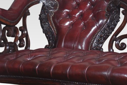 ROSEWOOD ROCOCO REVIVAL CHAISE LONGUE - ADDITIONAL PHOTO 6