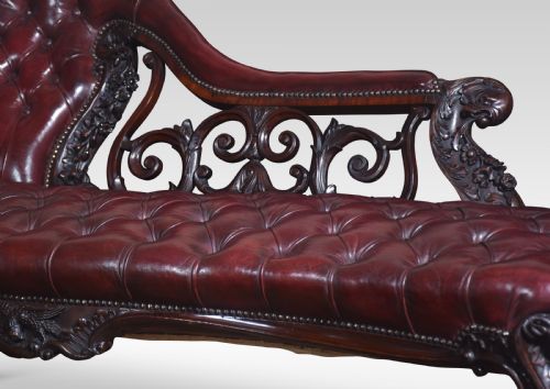 ROSEWOOD ROCOCO REVIVAL CHAISE LONGUE - ADDITIONAL PHOTO 7