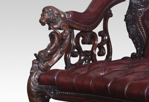ROSEWOOD ROCOCO REVIVAL CHAISE LONGUE - ADDITIONAL PHOTO 8