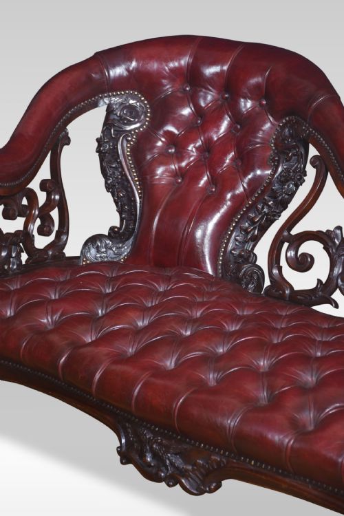 ROSEWOOD ROCOCO REVIVAL CHAISE LONGUE - ADDITIONAL PHOTO 13