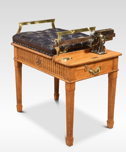 OAK AND BRASS JOCKEY SCALES - ADDITIONAL PHOTO 3