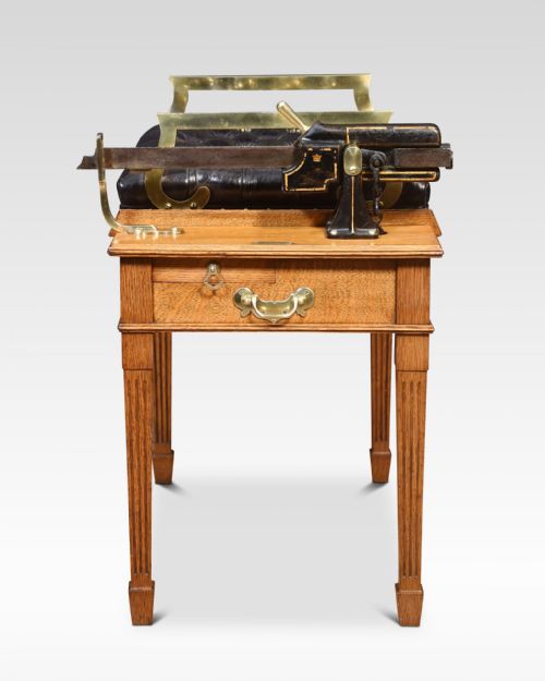 OAK AND BRASS JOCKEY SCALES - ADDITIONAL PHOTO 6