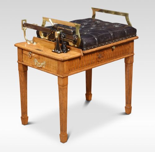 OAK AND BRASS JOCKEY SCALES - ADDITIONAL PHOTO 8