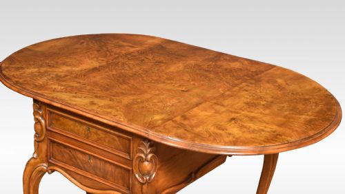 FIGURED WALNUT WORK TABLE - ADDITIONAL PHOTO 3
