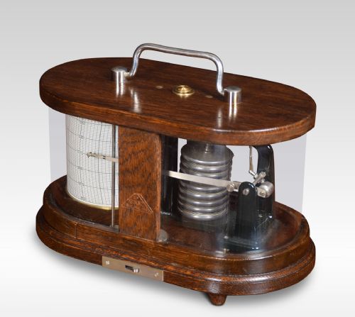 OAK BAROGRAPH BY C P GOERZ - ADDITIONAL PHOTO 1