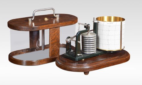 OAK BAROGRAPH BY C P GOERZ - ADDITIONAL PHOTO 2