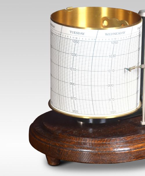 OAK BAROGRAPH BY C P GOERZ - ADDITIONAL PHOTO 4