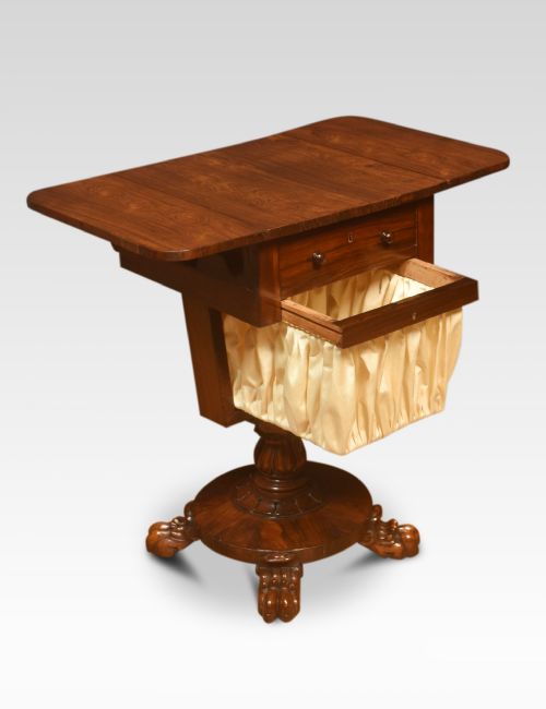 ROSEWOOD SEWING TABLE - ADDITIONAL PHOTO 2