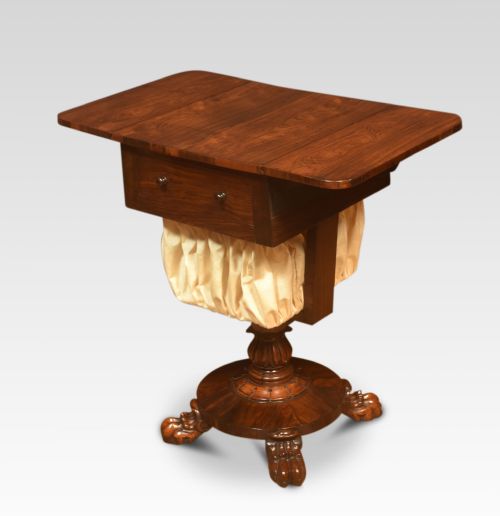 ROSEWOOD SEWING TABLE - ADDITIONAL PHOTO 3