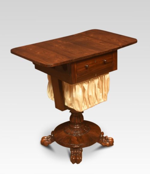 ROSEWOOD SEWING TABLE - ADDITIONAL PHOTO 4
