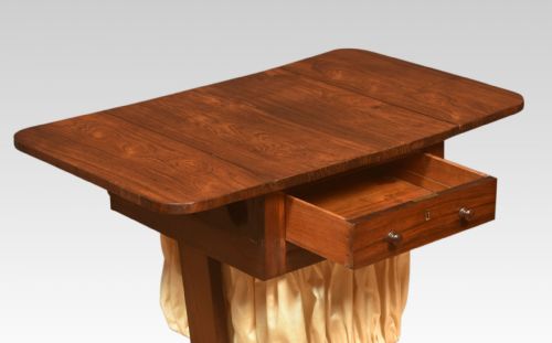 ROSEWOOD SEWING TABLE - ADDITIONAL PHOTO 6
