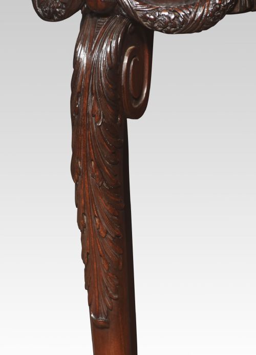 CARVED MAHOGANY PEDESTAL - ADDITIONAL PHOTO 2