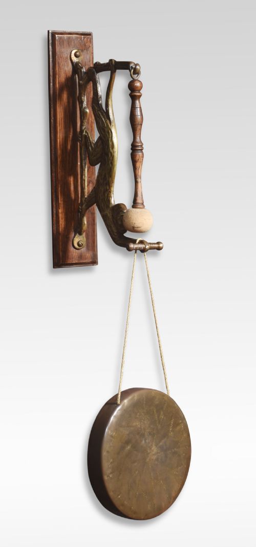 rare 19th century wall hanging gong - CATEGORY: ANTIQUE MISCELLANEOUS - DATED 19TH CENTURY