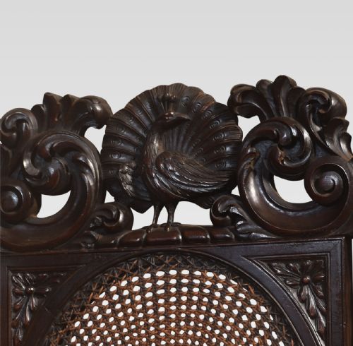 19TH CENTURY OAK THREEPANEL FOLDING SCREEN - ADDITIONAL PHOTO 3