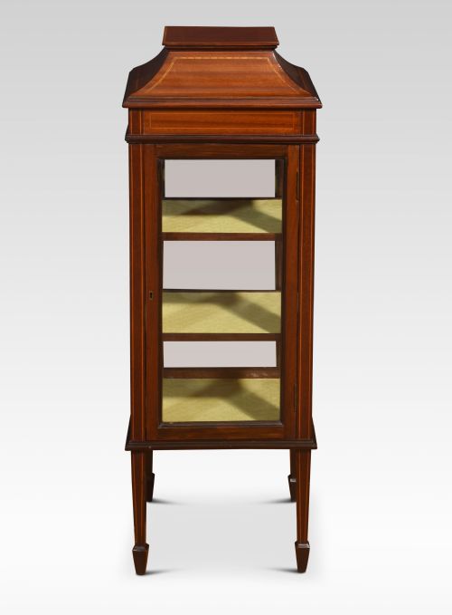 MAHOGANY INLAID DISPLAY CABINET - ADDITIONAL PHOTO 3