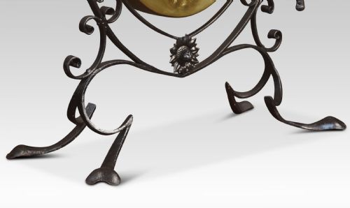 ART NOUVEAU CAST IRON DINNER GONG - ADDITIONAL PHOTO 2