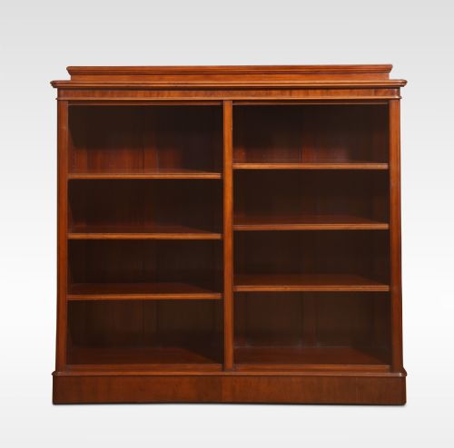 19TH CENTURY MAHOGANY OPEN BOOKCASE - ADDITIONAL PHOTO 4