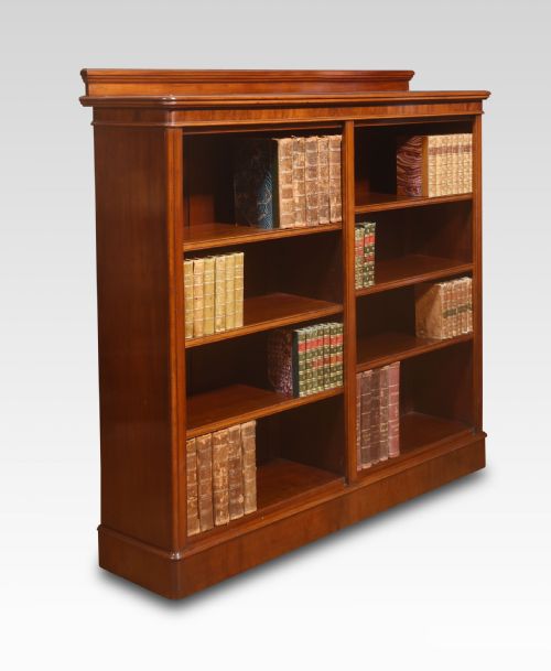 19TH CENTURY MAHOGANY OPEN BOOKCASE - ADDITIONAL PHOTO 7