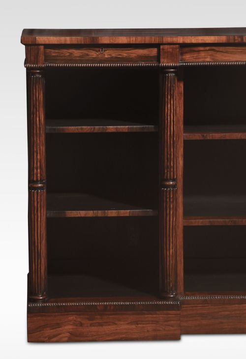 REGENCY ROSEWOOD OPEN BOOKCASE - ADDITIONAL PHOTO 3