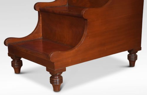 19TH CENTURY MAHOGANY LIBRARY STEPS - ADDITIONAL PHOTO 7