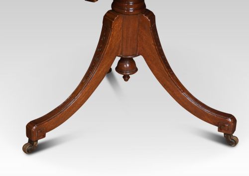 MAHOGANY INLAID REVOLVING BOOK TABLE - ADDITIONAL PHOTO 3