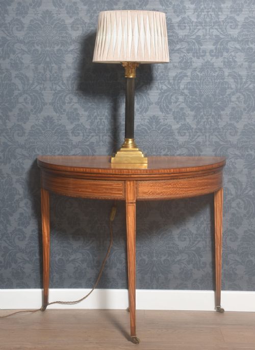 BRASS CORINTHIAN COLUMN TABLE LAMP - ADDITIONAL PHOTO 3