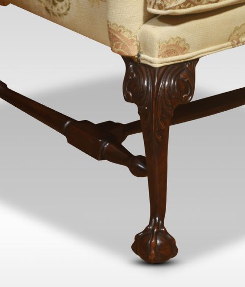 GEORGE II STYLE WING BACK ARMCHAIR - ADDITIONAL PHOTO 5