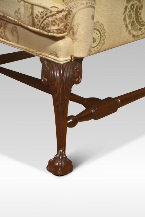 GEORGE II STYLE WING BACK ARMCHAIR - ADDITIONAL PHOTO 7