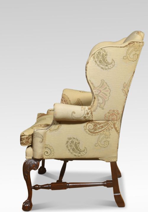 GEORGE II STYLE WING BACK ARMCHAIR - ADDITIONAL PHOTO 8