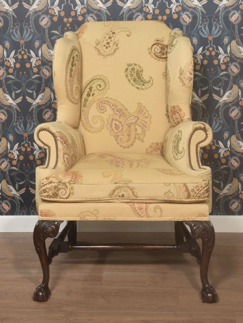 GEORGE II STYLE WING BACK ARMCHAIR - ADDITIONAL PHOTO 10