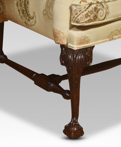 GEORGE II STYLE WING BACK ARMCHAIR - ADDITIONAL PHOTO 11