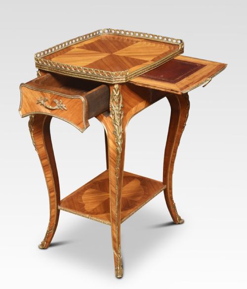 PAIR OF WALNUT AND BRASS NIGHT STANDS - ADDITIONAL PHOTO 6