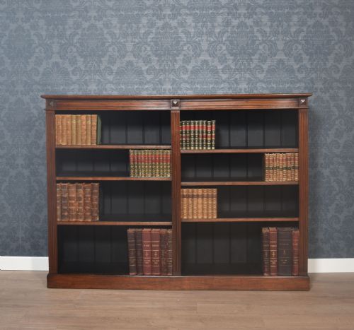 WALNUT OPEN BOOKCASE - ADDITIONAL PHOTO 1
