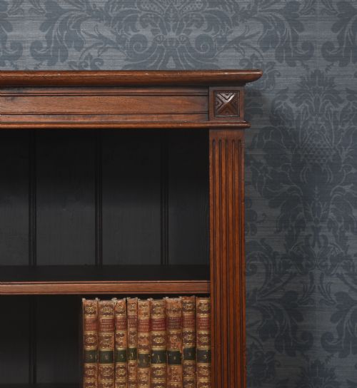 WALNUT OPEN BOOKCASE - ADDITIONAL PHOTO 2