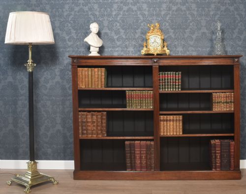 WALNUT OPEN BOOKCASE - ADDITIONAL PHOTO 5