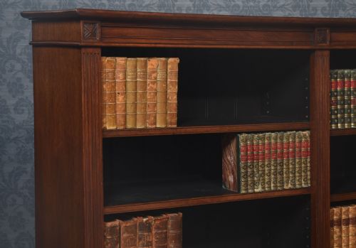 WALNUT OPEN BOOKCASE - ADDITIONAL PHOTO 6