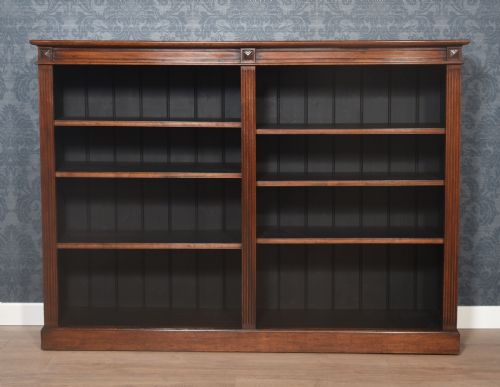 WALNUT OPEN BOOKCASE - ADDITIONAL PHOTO 8