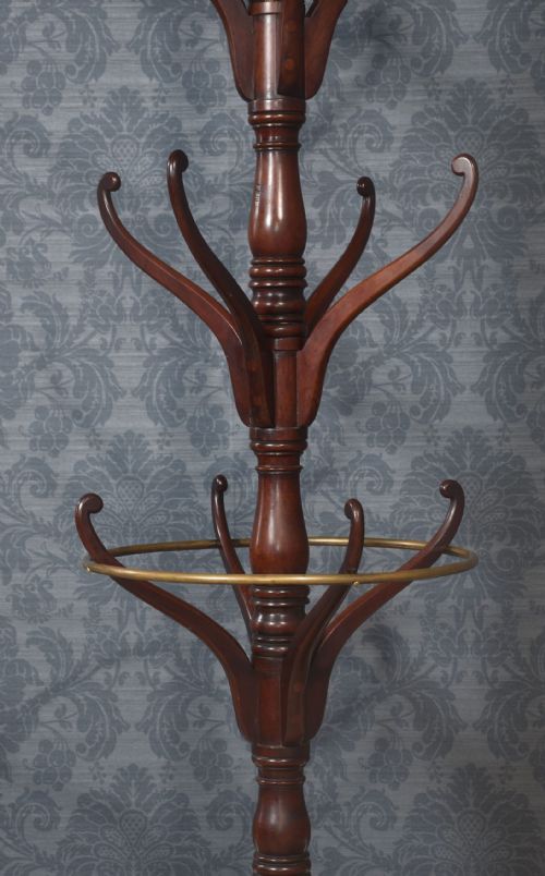 19TH CENTURY MAHOGANY COAT AND UMBRELLA STAND - ADDITIONAL PHOTO 3