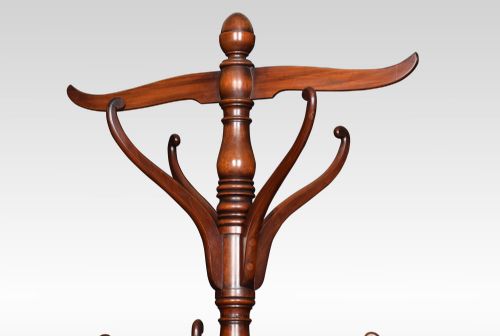 19TH CENTURY MAHOGANY COAT AND UMBRELLA STAND - ADDITIONAL PHOTO 7
