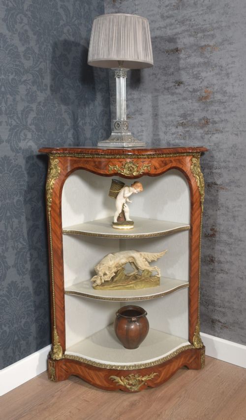 KINGWOOD ORMOLU MOUNTED CORNER CUPBOARD - ADDITIONAL PHOTO 1