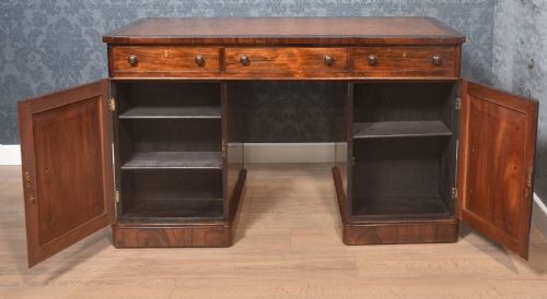 ROSEWOOD PEDESTAL DESK - ADDITIONAL PHOTO 3