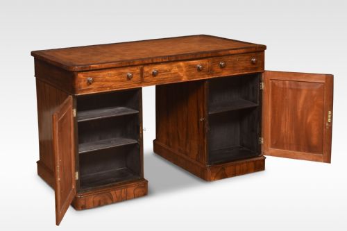 ROSEWOOD PEDESTAL DESK - ADDITIONAL PHOTO 4