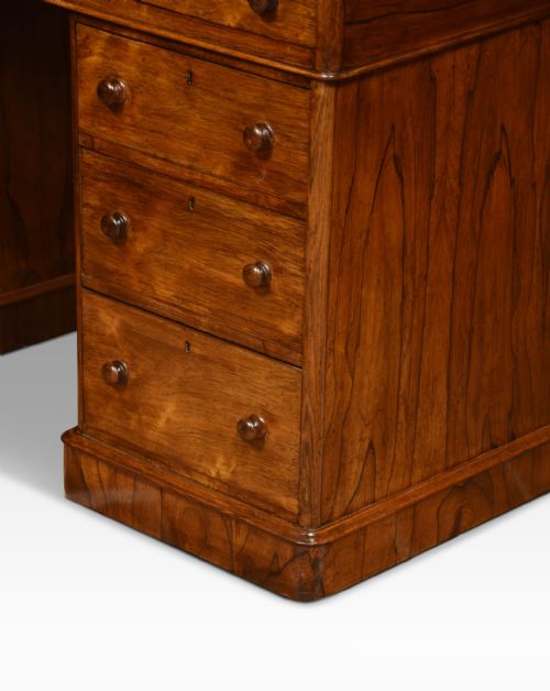 ROSEWOOD PEDESTAL DESK - ADDITIONAL PHOTO 5