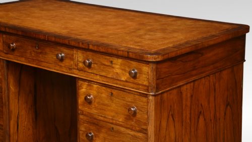 ROSEWOOD PEDESTAL DESK - ADDITIONAL PHOTO 6