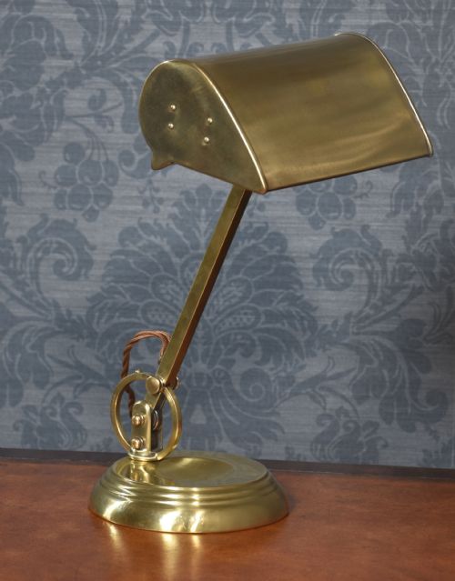 BANKERS BRASS DESK LAMP - ADDITIONAL PHOTO 1