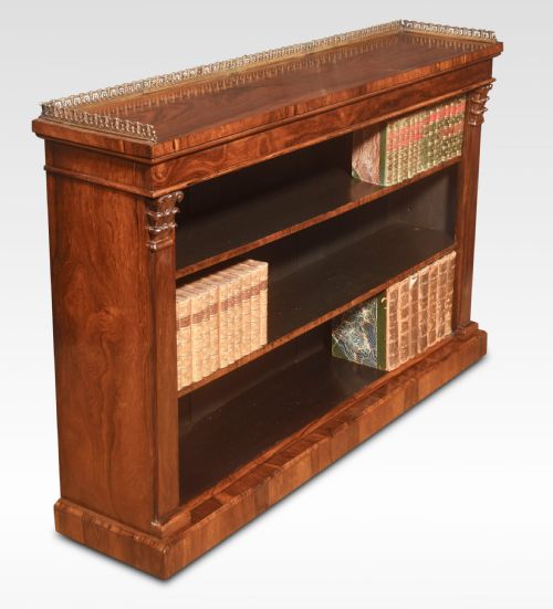 REGENCY ROSEWOOD OPEN BOOKCASE - ADDITIONAL PHOTO 1